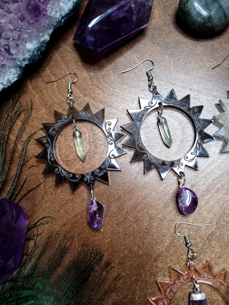 Sun Crystal Earrings