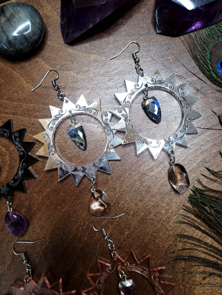 Sun Crystal Earrings