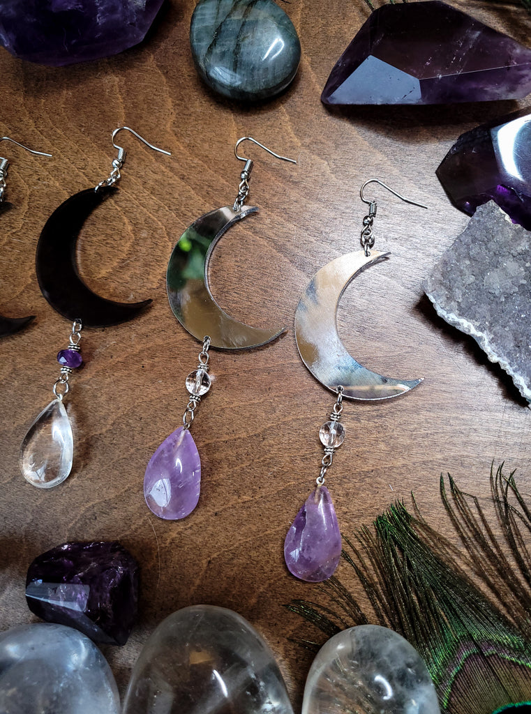 Moon Crystal Earrings