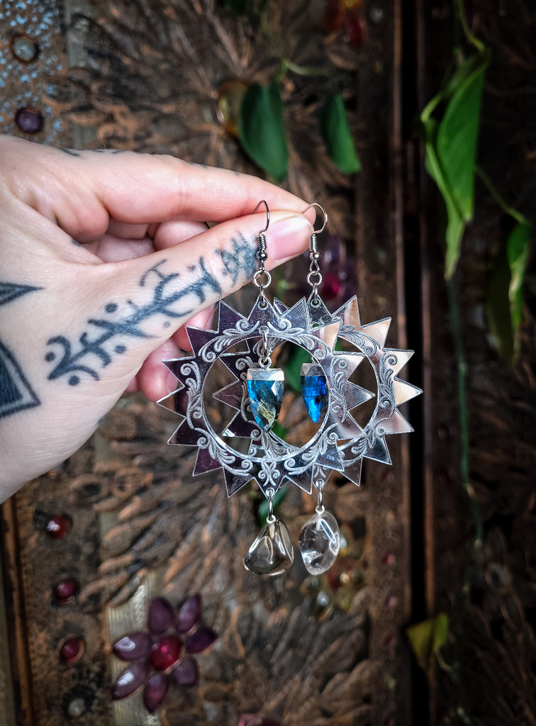 Sun Crystal Earrings