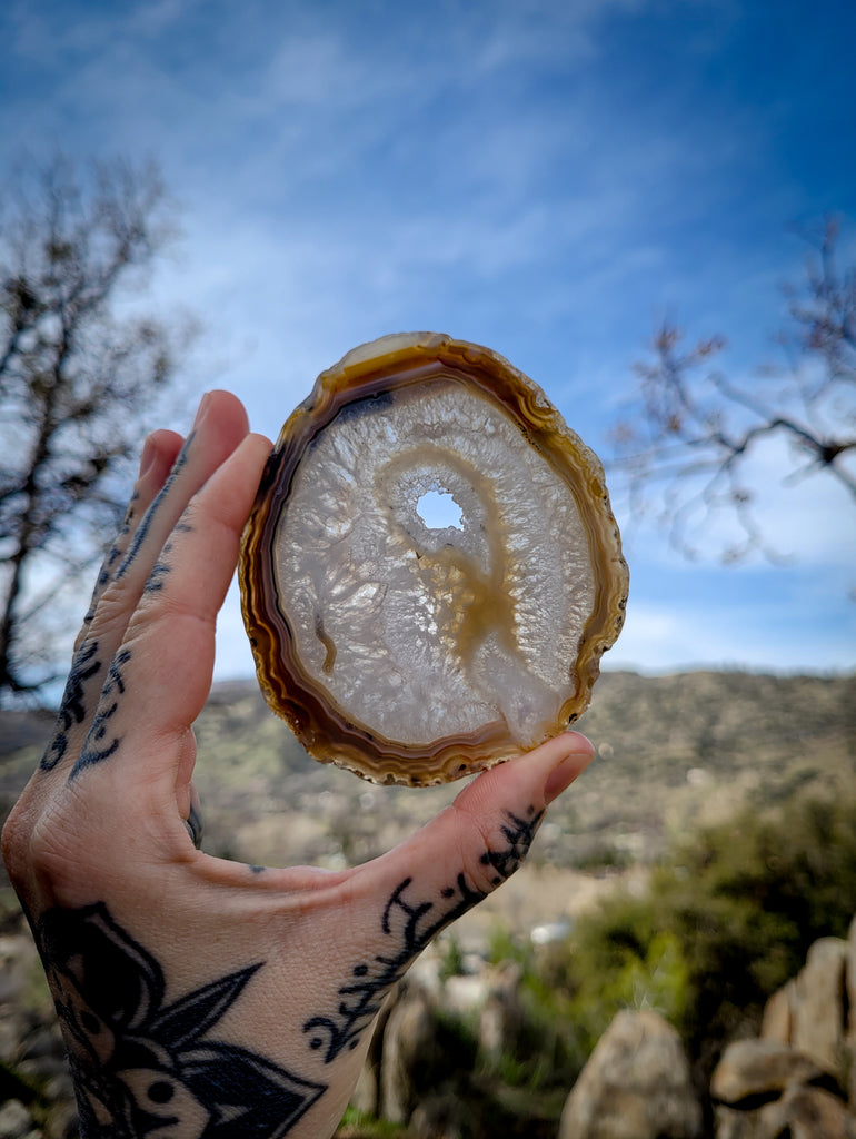 Agate Slice Crystal - 04