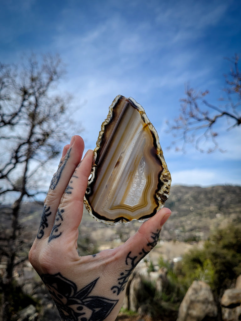 Agate Slice Crystal - 03