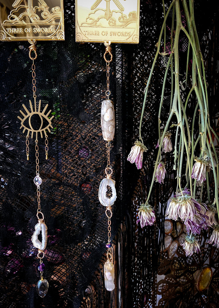 Three of Swords Tarot Card Suncatchers