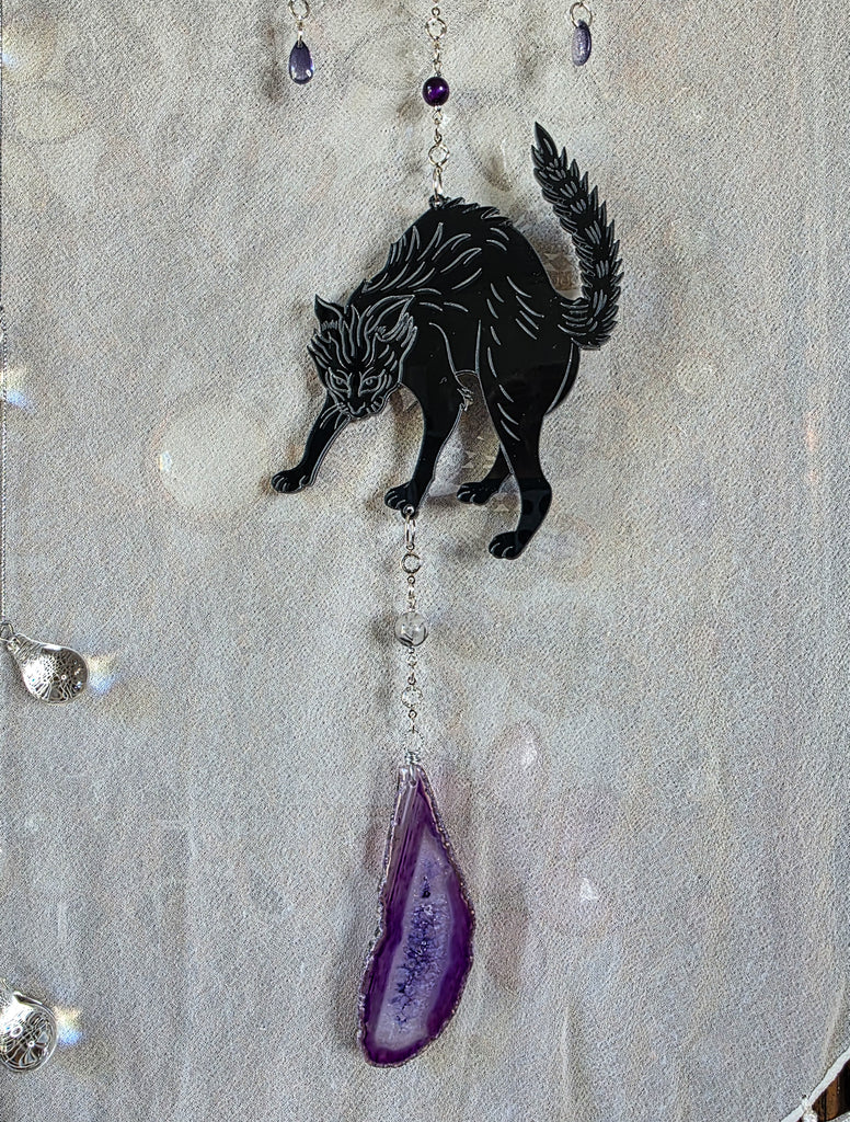 Lucky Strike Black Cat Suncatcher