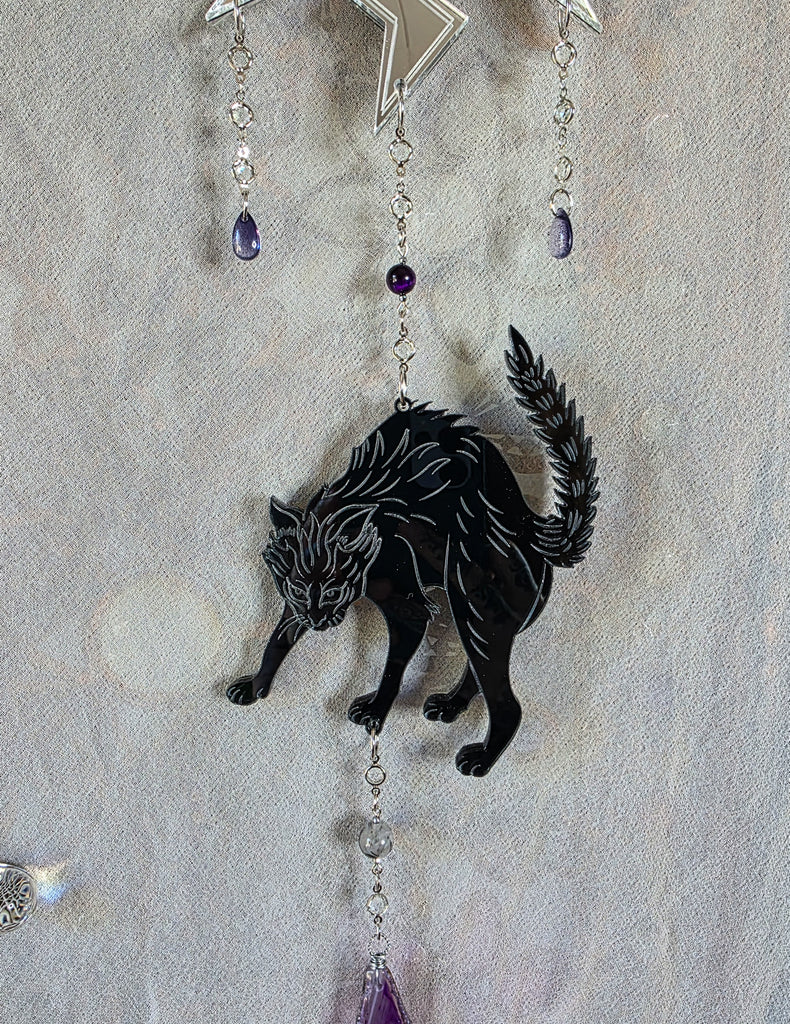 Lucky Strike Black Cat Suncatcher