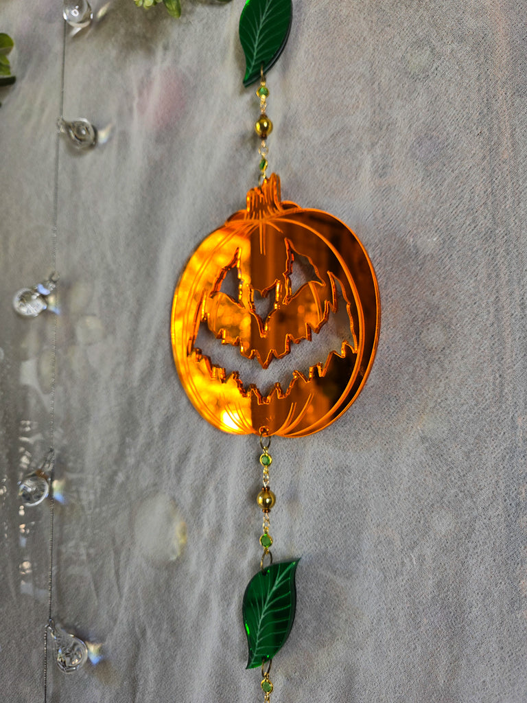 Hallows Eve Jack-O-Lantern Suncatcher