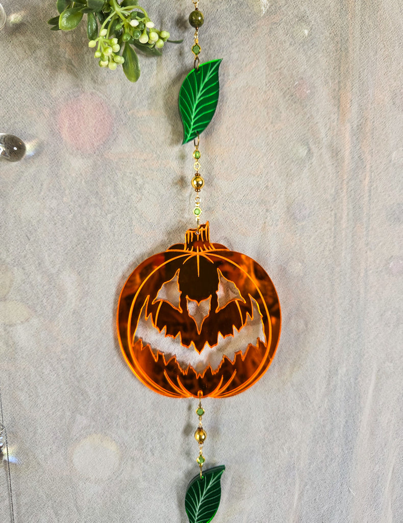 Hallows Eve Jack-O-Lantern Suncatcher