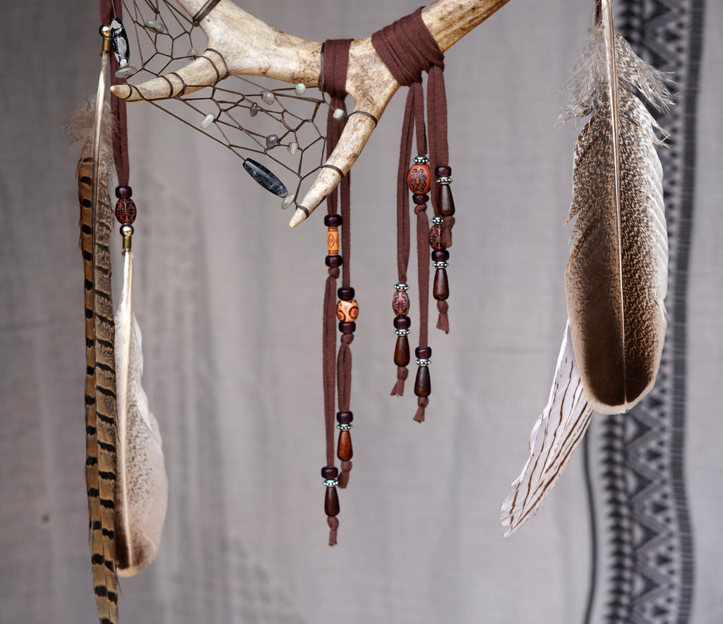 Horned Dream Antler Spirit Totem