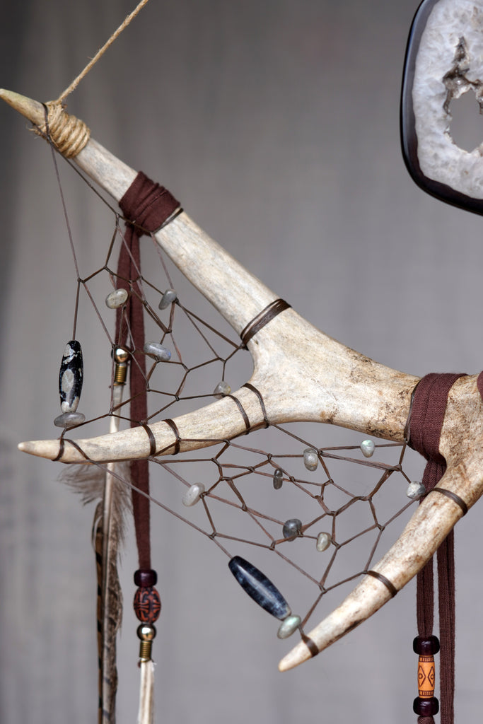Horned Dream Antler Spirit Totem