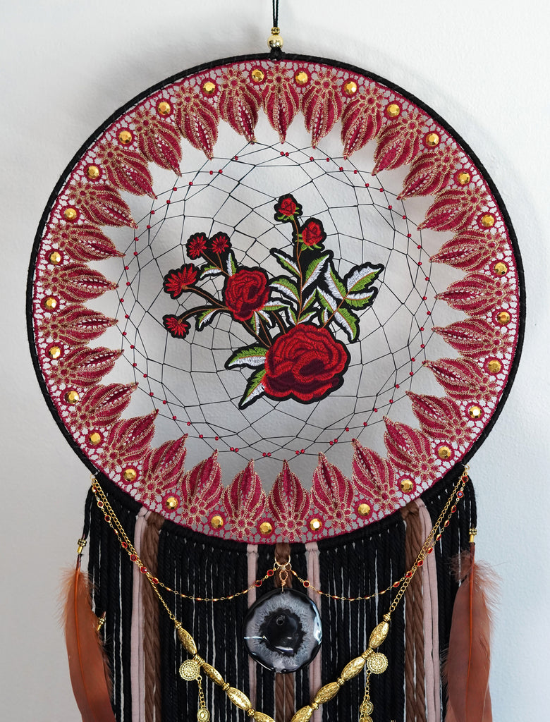 Red Rose Romance Mandala Dreamer