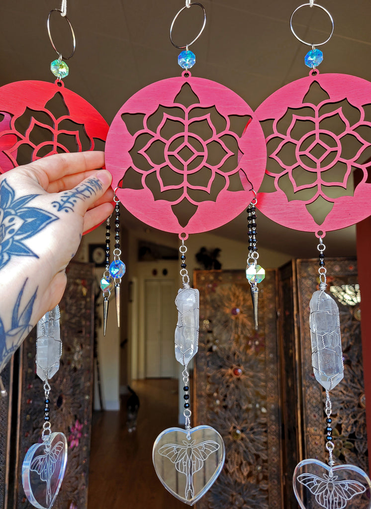 Floral Luna Crystal Sun Catchers