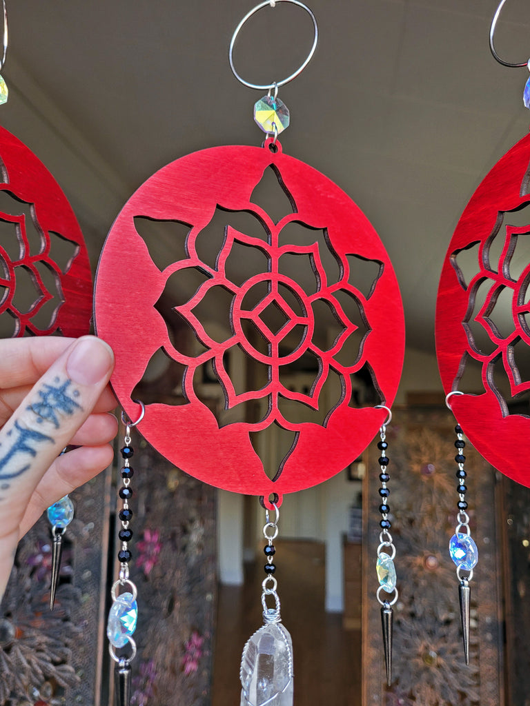 Floral Luna Crystal Sun Catchers