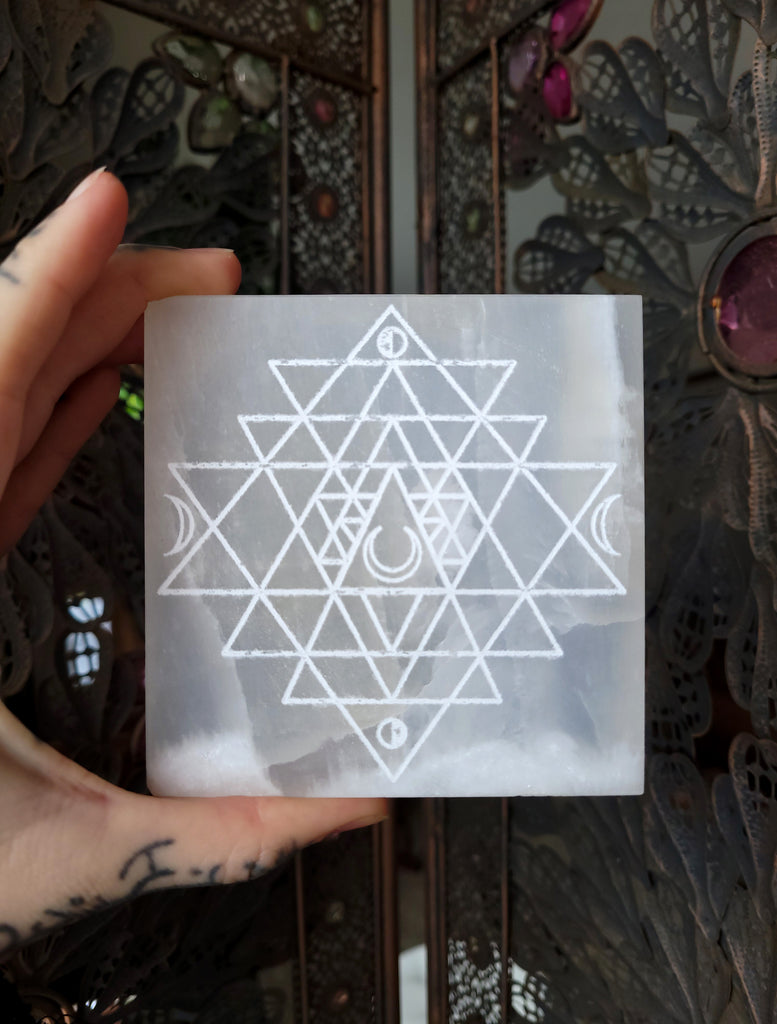 White Onyx Engraved Tiles