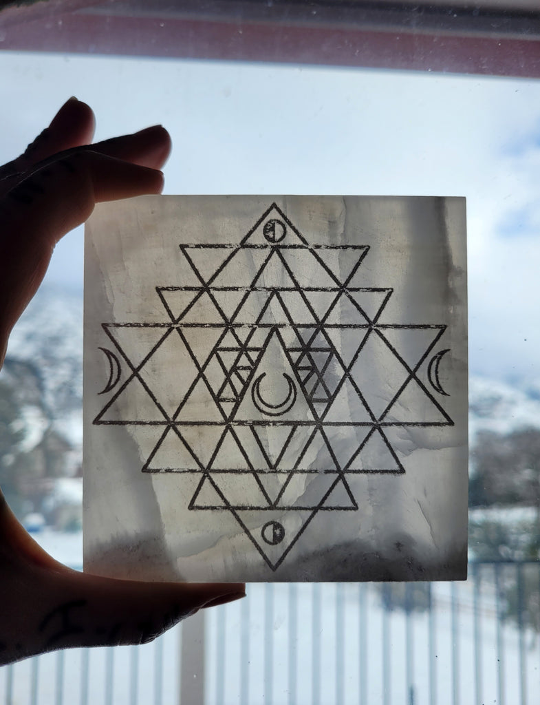 White Onyx Engraved Tiles