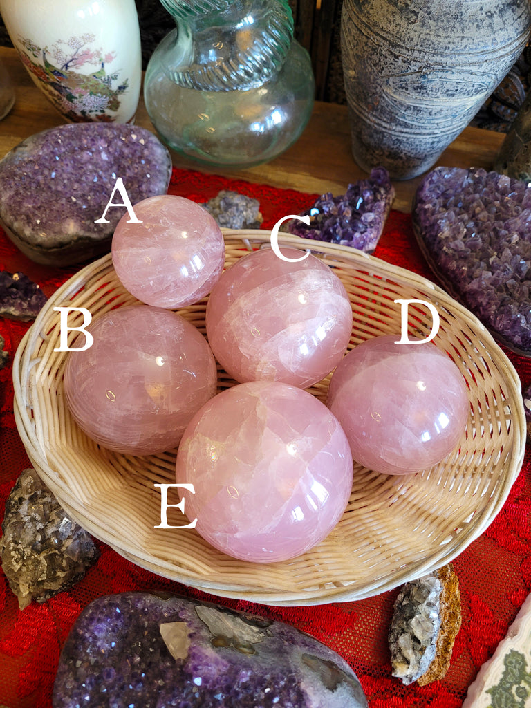Rose Quartz Crystal Spheres