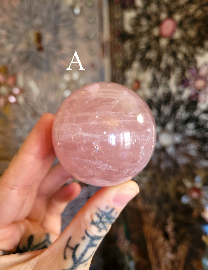 Rose Quartz Crystal Spheres