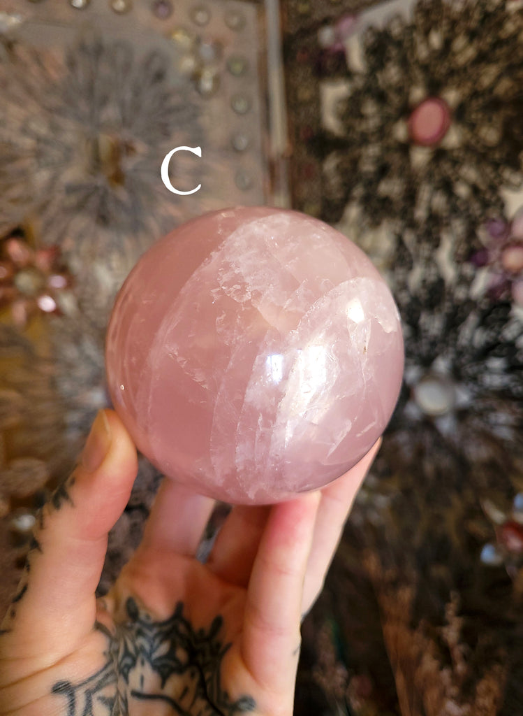 Rose Quartz Crystal Spheres