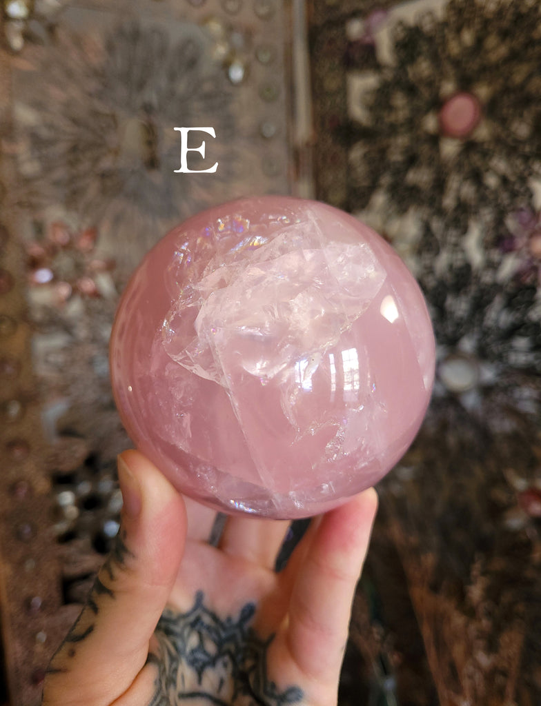 Rose Quartz Crystal Spheres