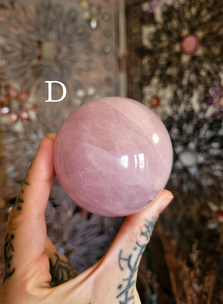 Rose Quartz Crystal Spheres