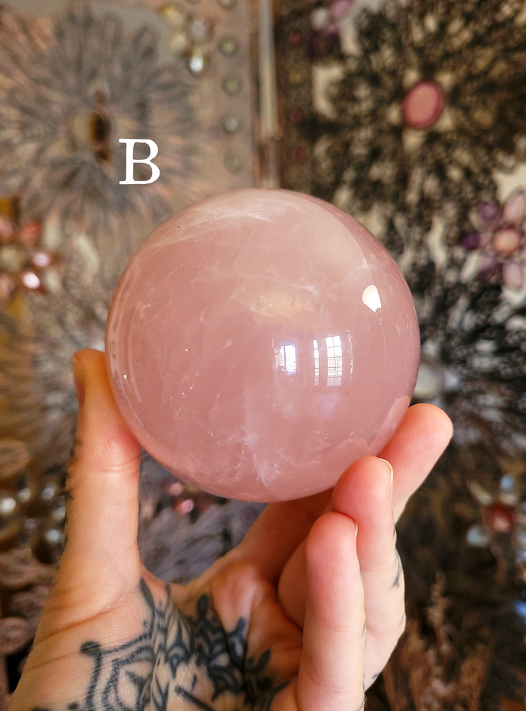 Rose Quartz Crystal Spheres