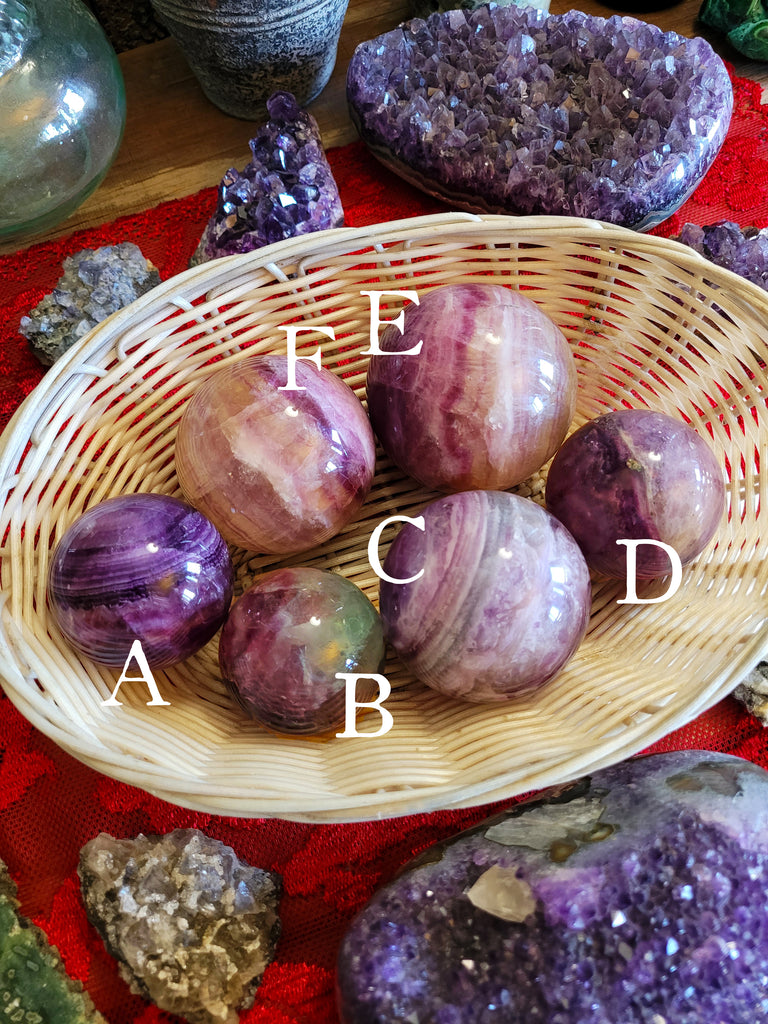 Fluorite Crystal Spheres