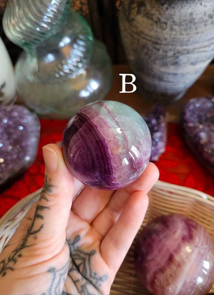 Fluorite Crystal Spheres
