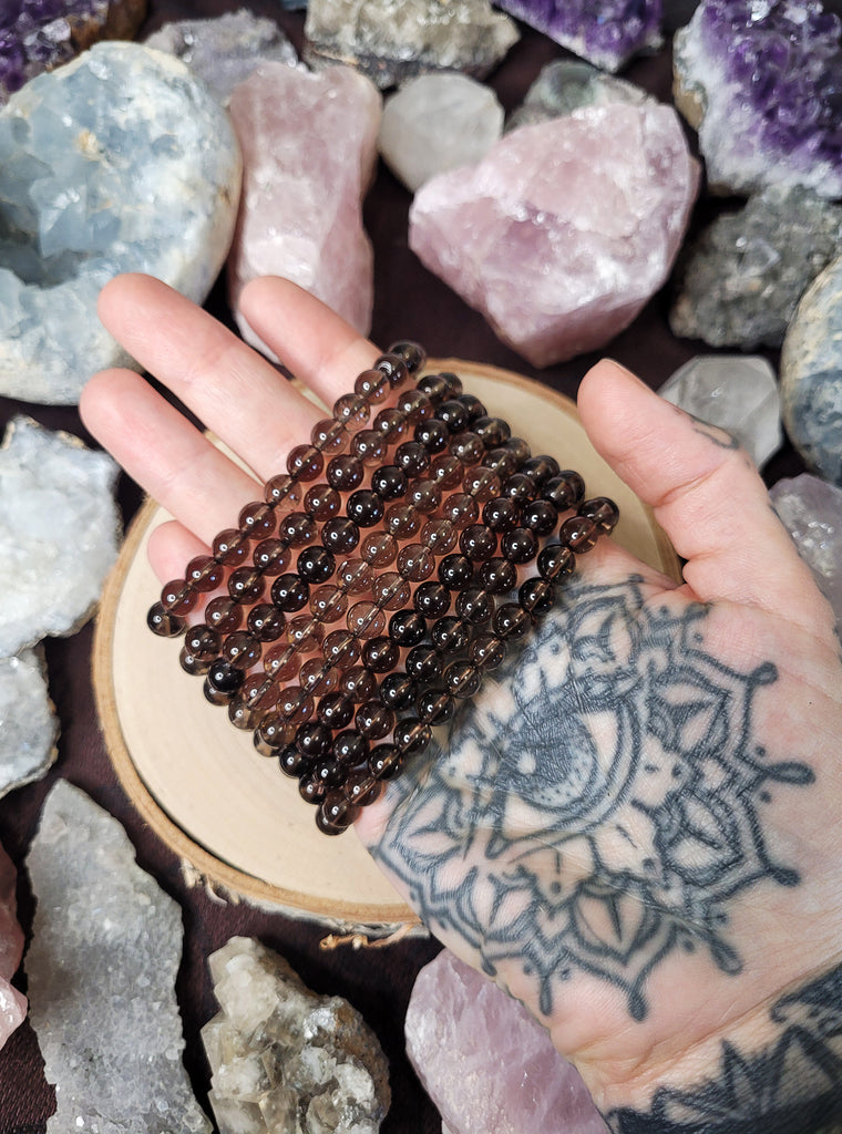Smokey Quartz Crystal Bracelet