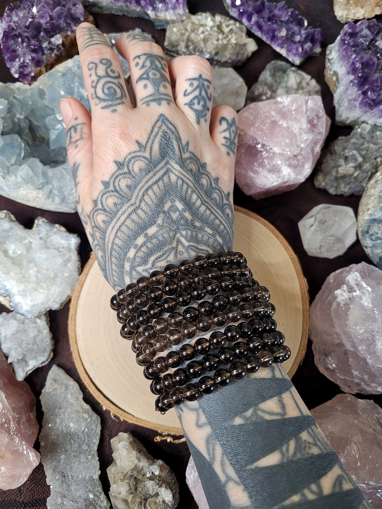 Smokey Quartz Crystal Bracelet
