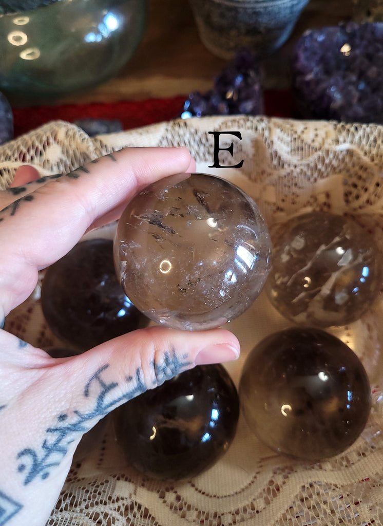 Smokey Quartz Crystal Spheres