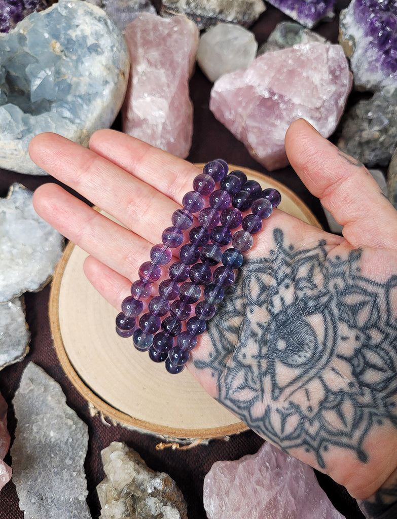 Blue Fluorite Crystal Bracelet