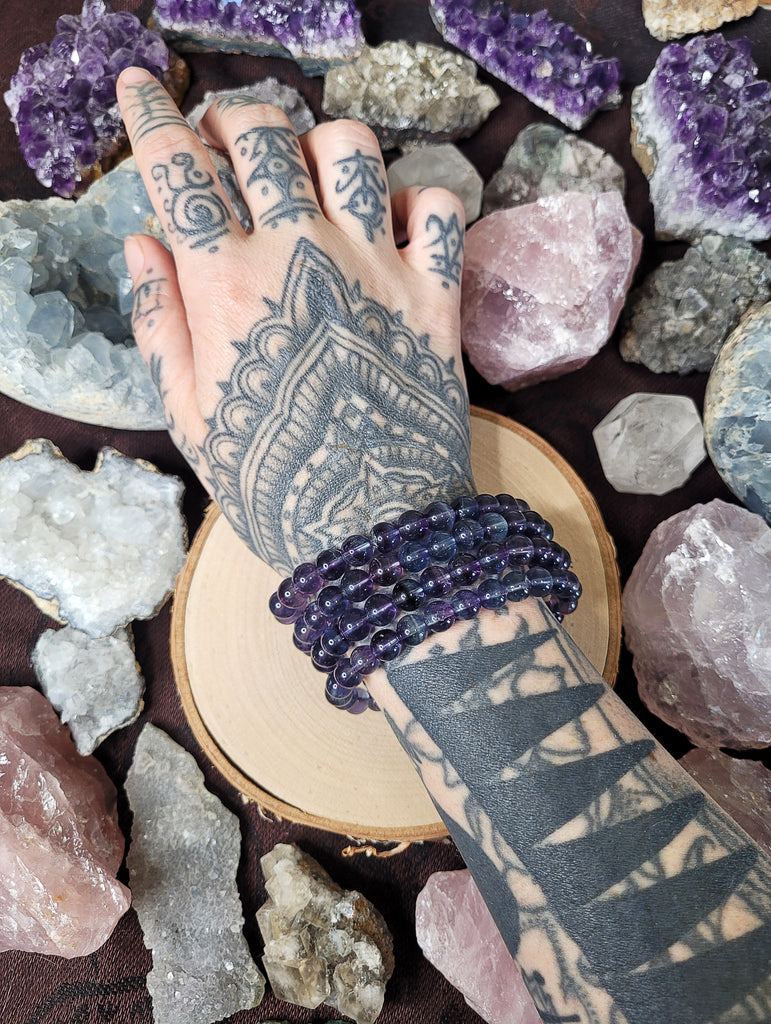 Blue Fluorite Crystal Bracelet