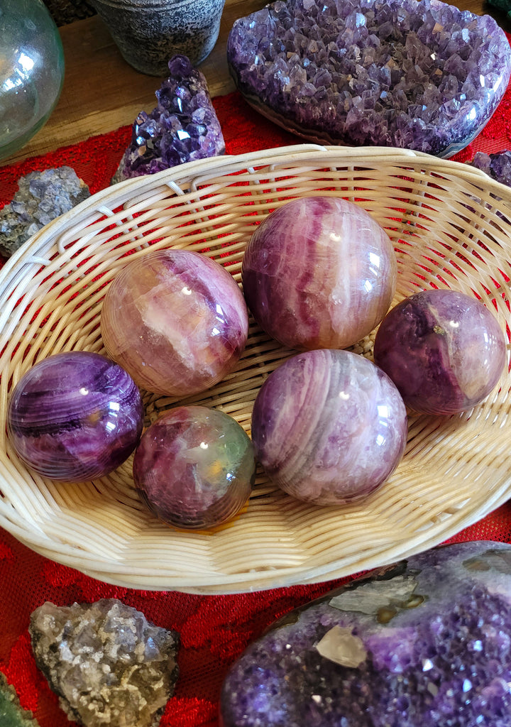 Fluorite Crystal Spheres