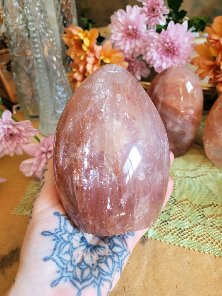 Hematoid Quartz Polished Free Form Crystals