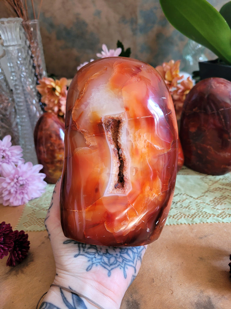 Carnelian Polished Free Form Crystals