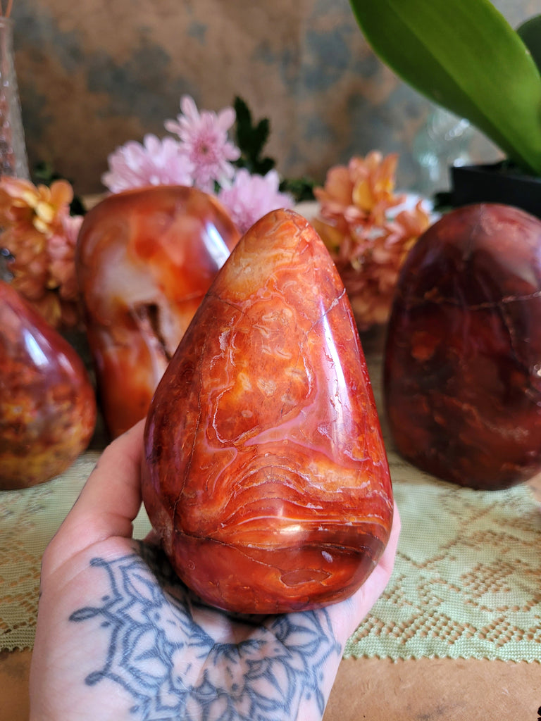 Carnelian Polished Free Form Crystals