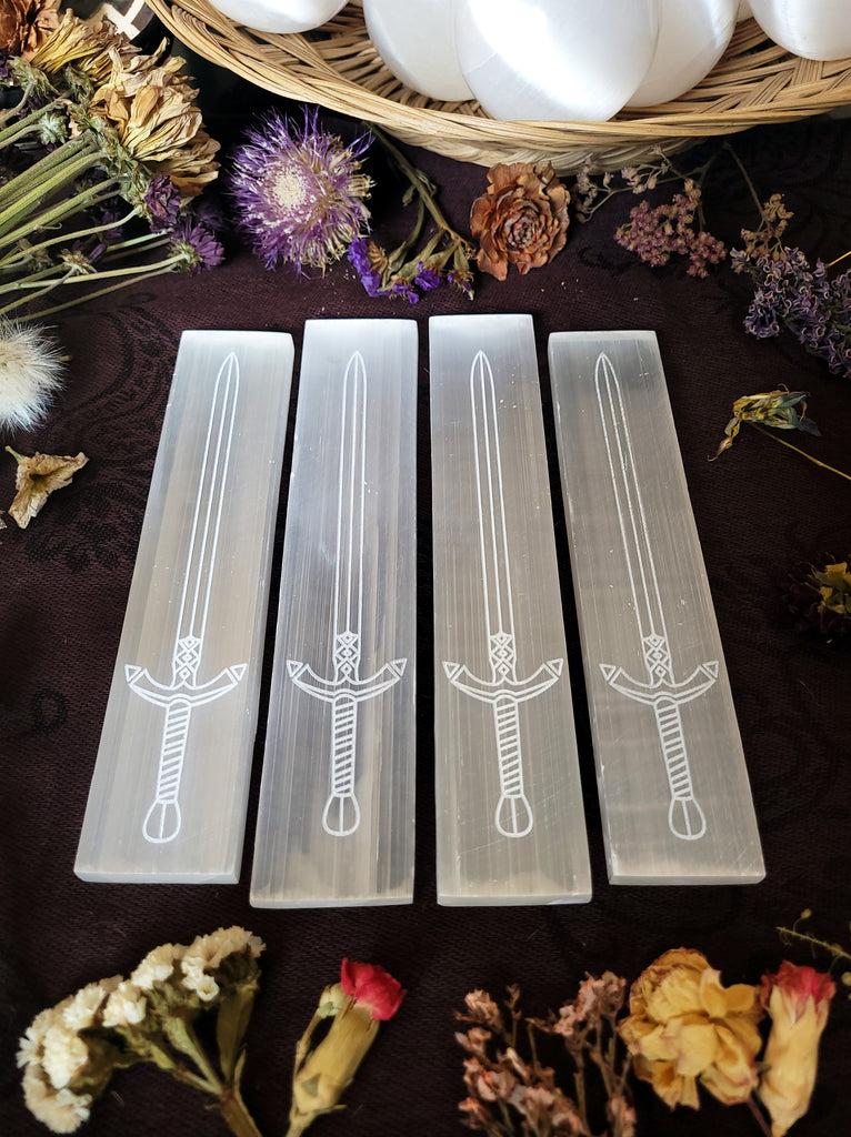 Knight Rose Selenite Crystal Slabs