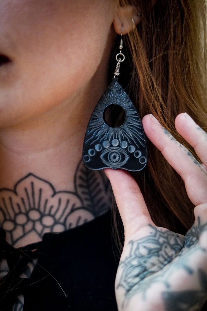 Spooky Season Mirrored Acrylic Earrings