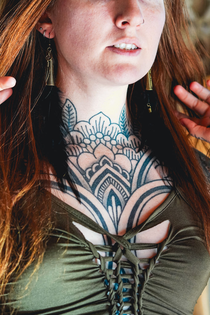 Midnight Black Feather Earrings
