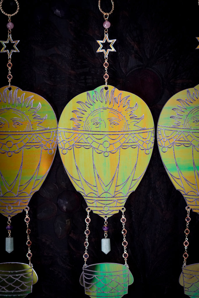 Iridescent Hot Air Balloon Suncatcher