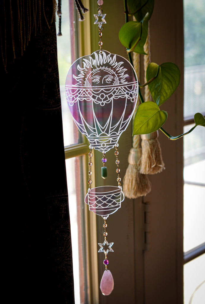 Iridescent Hot Air Balloon Suncatcher
