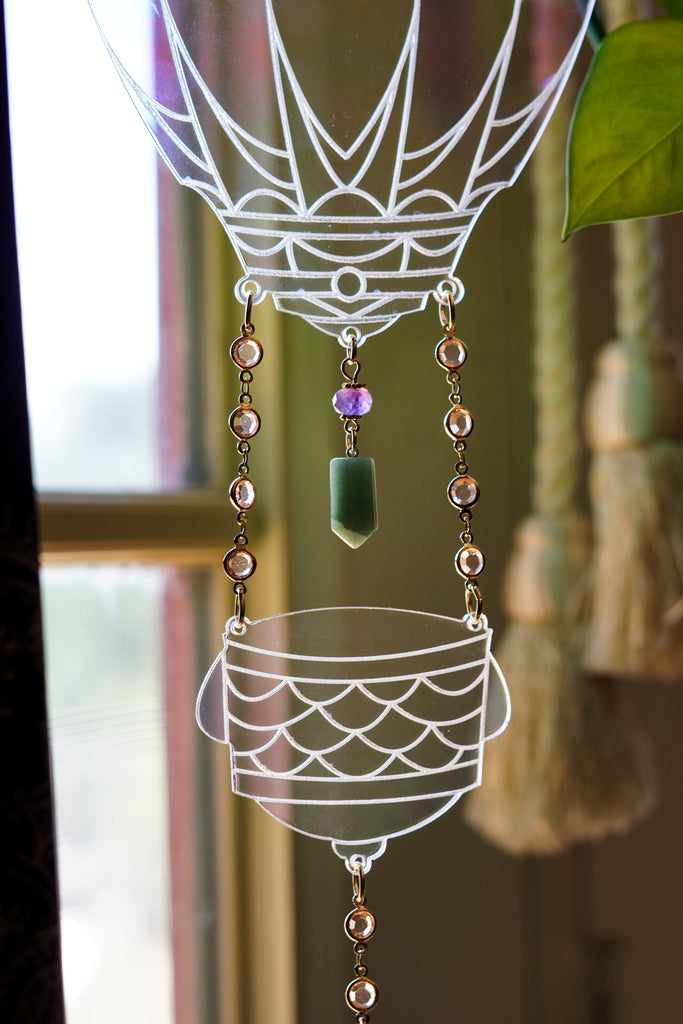 Iridescent Hot Air Balloon Suncatcher
