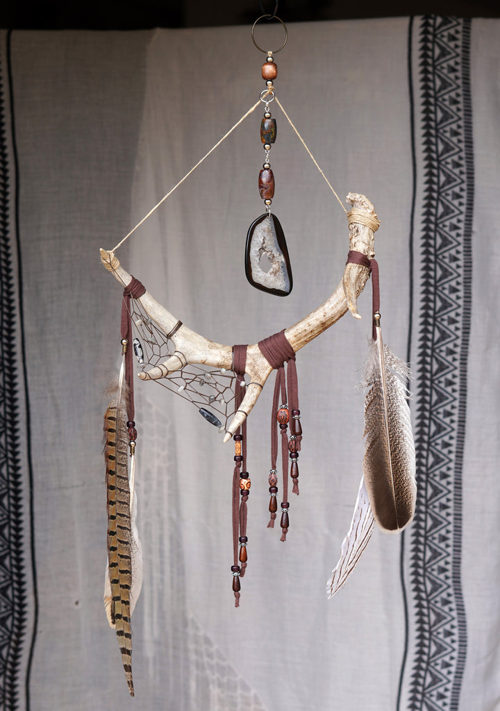 Horned Dream Antler Spirit Totem