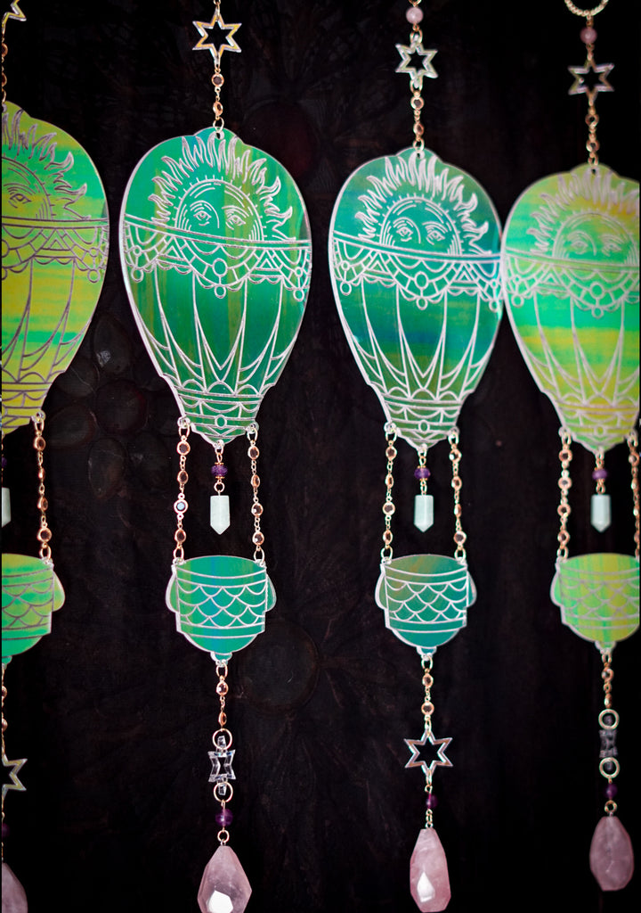 Iridescent Hot Air Balloon Suncatcher