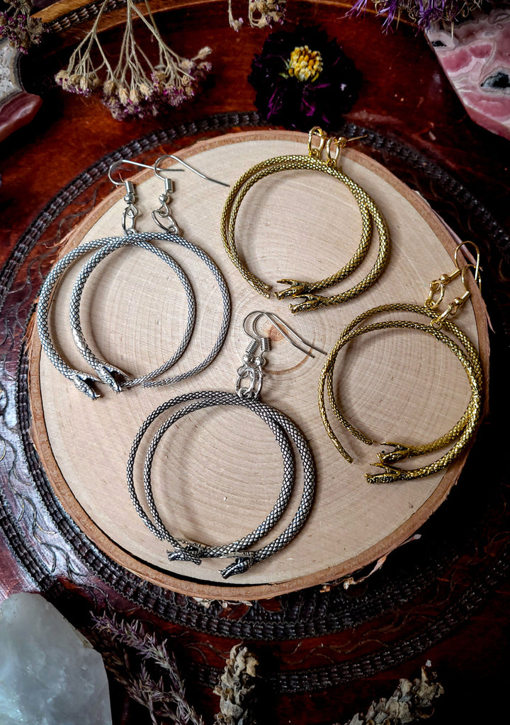 Ouroboros Hoop Earrings