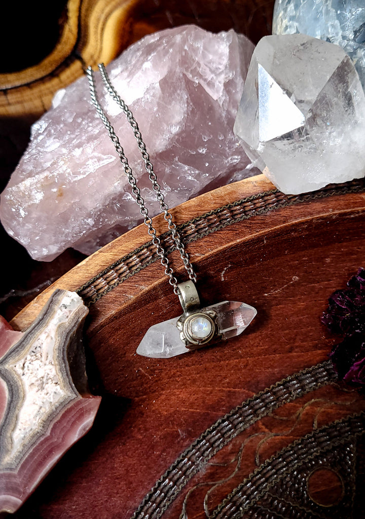 Double Terminated Quartz Crystal Necklace