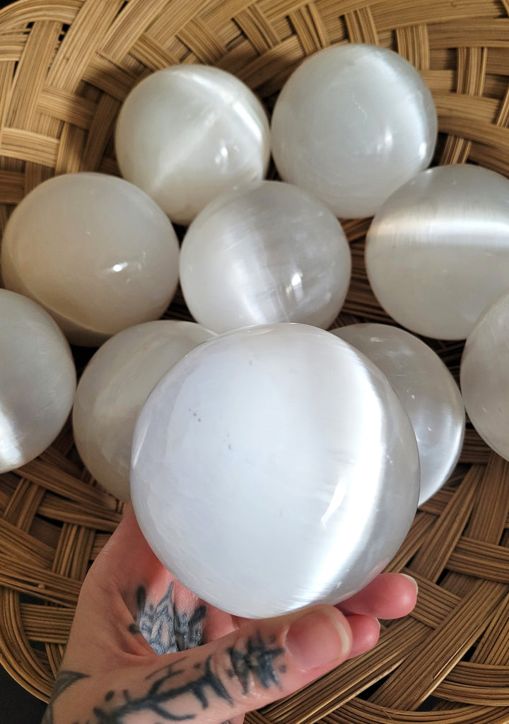 Selenite Crystal Sphere