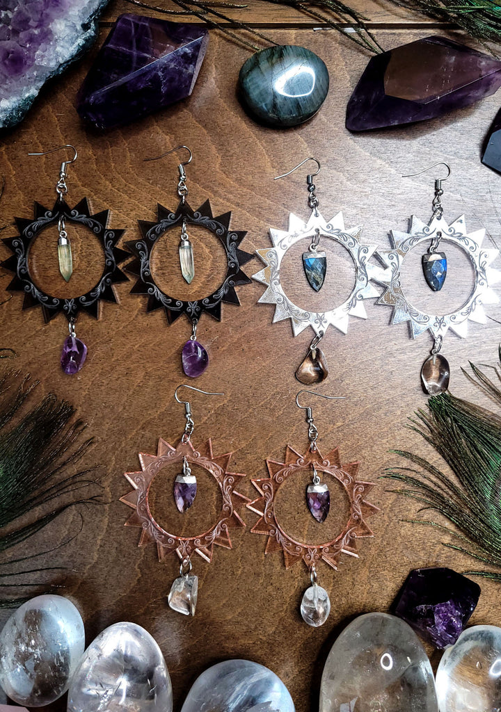 Sun Crystal Earrings