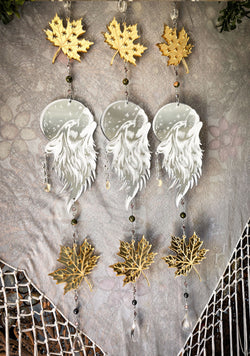 Howling Moon Wolf Suncatcher - Pre Order