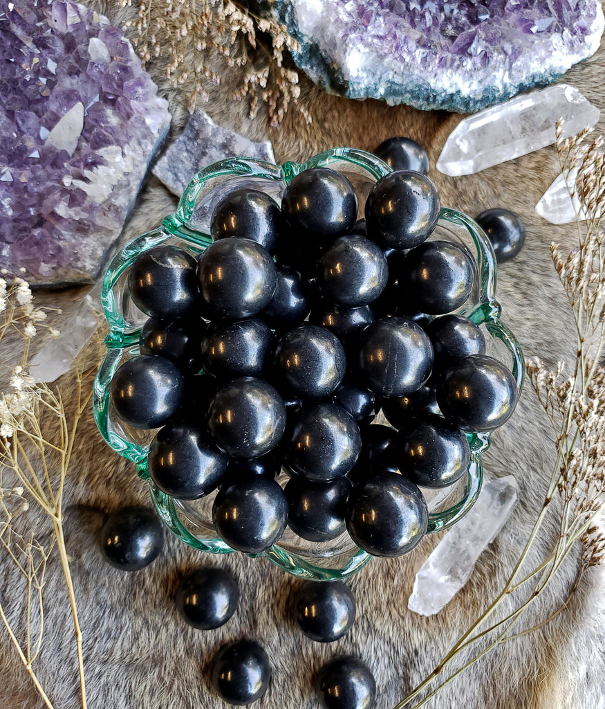 Shungite Crystal Spheres