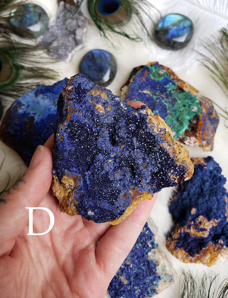 Azurite with Malachite Raw Stones